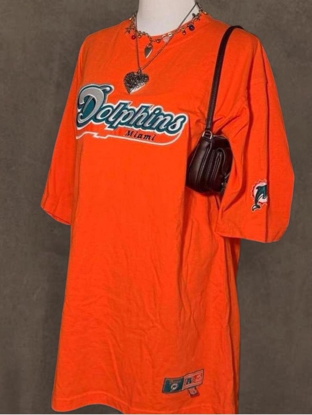 Miami Dolphins Orange Graphic Tee